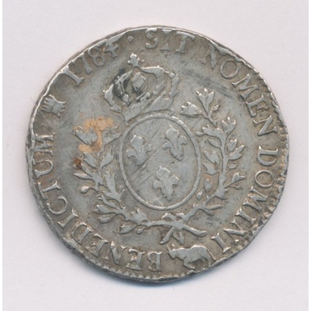 Louis XVI - Écu aux lauriers - 1784 Pau - TB/TB+