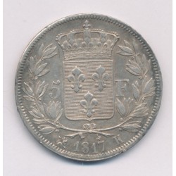 5 Francs Louis XVIII - Buste nu - 1817 K Bordeaux - TB/TB+ 2