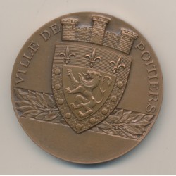 Médaille - Ville de Poitiers - bronze 50mm - R.Cochet - TTB+ 2