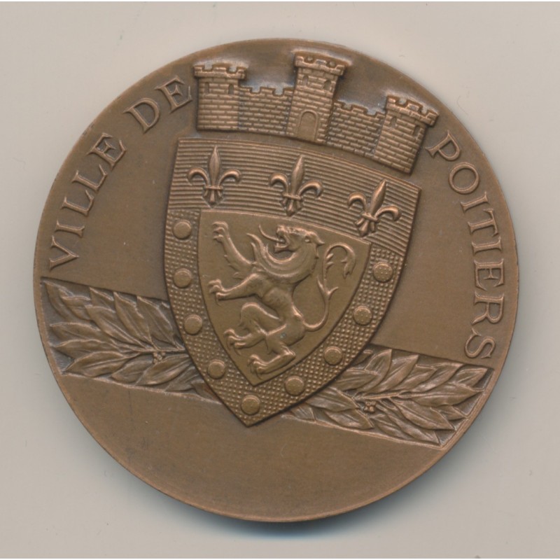 Médaille - Ville de Poitiers - bronze 50mm - R.Cochet - TTB+