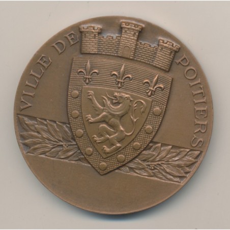 Médaille - Ville de Poitiers - bronze 50mm - R.Cochet - TTB+