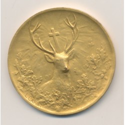 Médaille - Société canine - st hubert de l'ouest - bronze 41mm - TTB+
