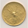 Médaille - Société canine - st hubert de l'ouest - bronze 41mm - TTB+
