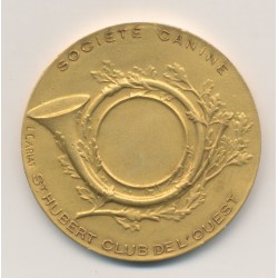 Médaille - Société canine - st hubert de l'ouest - bronze 41mm - TTB+ 2