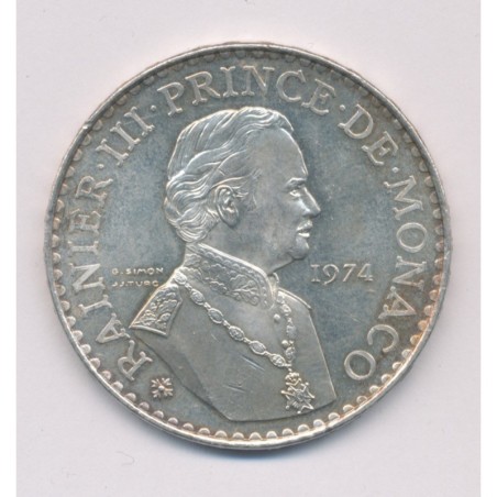 Monaco - 50 Francs 1974 - argent - Rainier III - SUP
