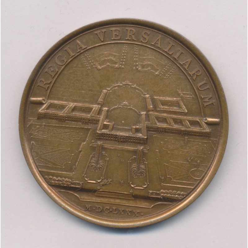 Médaille - Louis XIV - Chateau de Versailles - refrappe - bronze