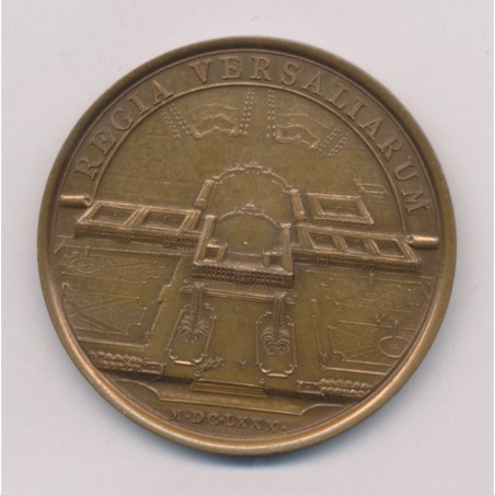 Médaille - Louis XIV - Chateau de Versailles - refrappe - bronze