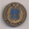 Insigne de Jury - Exposition Universelle 1878 - Paris - argent - 41mm
