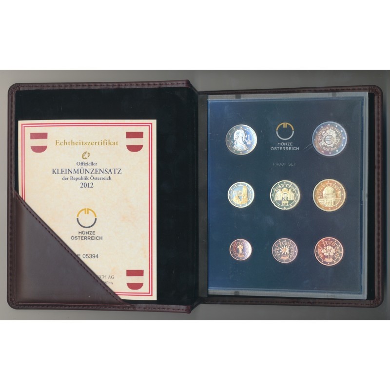 Autriche - Coffret Belle épreuve 2012