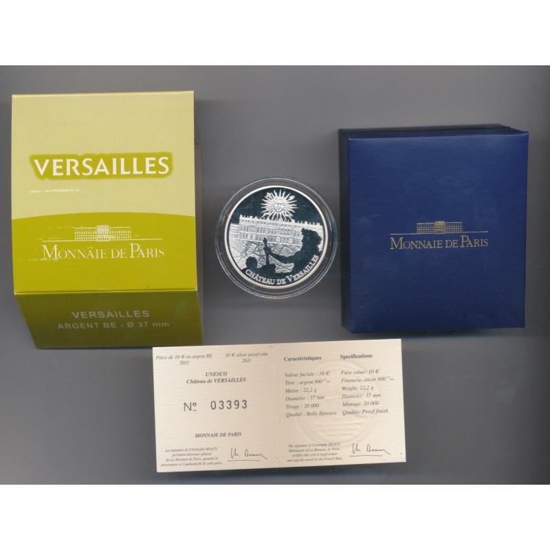 10 Euro 2011 - Versailles - argent BE