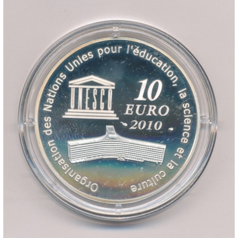 10 Euro 2010 - Taj Mahal - argent BE