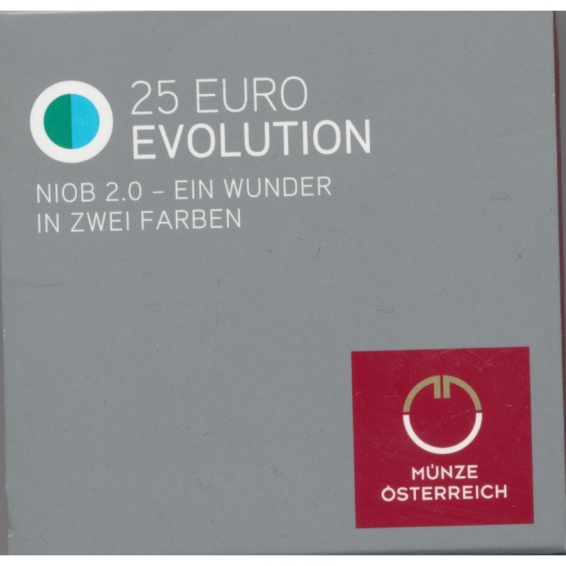 Autriche - 25 Euro 2014 - Evolution - bi-métallique
