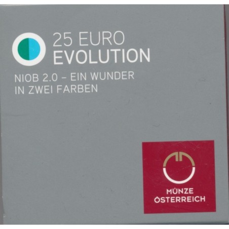 Autriche - 25 Euro 2014 - Evolution - bi-métallique