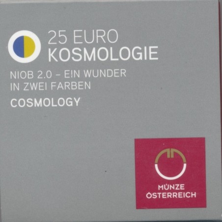 Autriche - 25 Euro 2015 - Kosmologie - bi-métallique