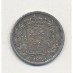 1/2 Franc Charles X - 1828 H La Rochelle 2