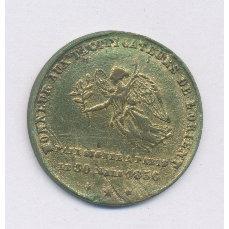 Médaille - Honneur aux pacificateurs de Lorient - 1856 - Napoléon III - 24mm