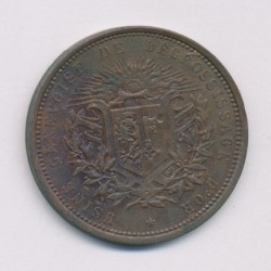 Médaille - Exposition nationale Suisse - Geneve 1896 - Usine Genevoise de dégrossissage d'or - cuivre - 30mm 2