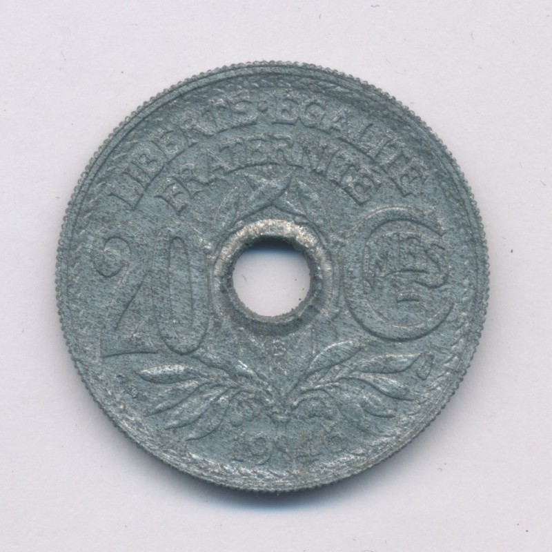 20 Centimes Lindauer - 1946 B - zinc - TB+