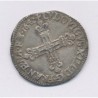 Louis XIII - 1/4 écu 1642 L Bayonne - argent - TTB/TTB+