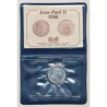 Médaille - Jean Paul II - 1980 - argent 6,45g 0,925 - 30.000 ex - 21mm - FDC avec certificat