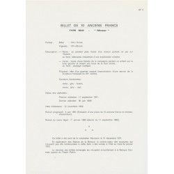 Planche - Billet 10 Francs Mineur - Type 1941 - AF5 2