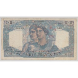 1000 Francs Minerve et hercule - 17.01.1946 - TTB
