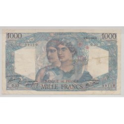 1000 Francs Minerve et hercule - 31.05.1945 - TB/TTB