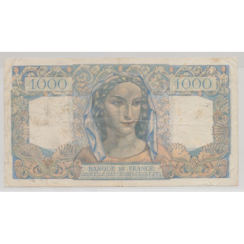 1000 Francs Minerve et hercule - 31.05.1945 - TB/TTB