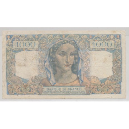 1000 Francs Minerve et hercule - 31.05.1945 - TB/TTB