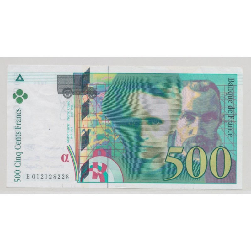 500 Francs Curie - 1994 - SUP - Alphabet E