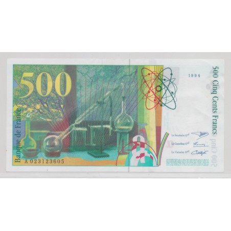 500 Francs Curie - 1994 - SUP - Alphabet A