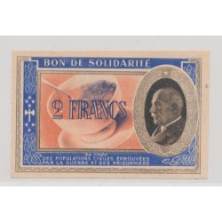 Bon de solidarité - 2 Francs Pétain - Neuf