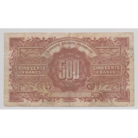 500 Francs Marianne - 1945 - Série M - TB