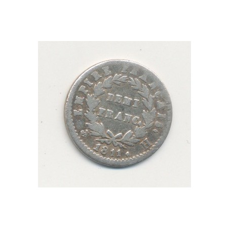 1/2 Franc Napoléon Empereur - 1811 H La Rochelle