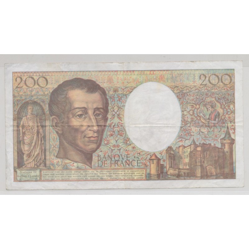 200 Francs Montesquieu - 1992 - F.133 - TB+
