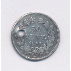 50 Centimes Louis Philippe I - 1848 BB Strasbourg - B 2
