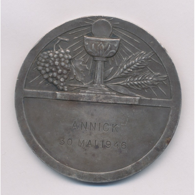 Médaille - Jesus - Thème religieux - argent 61g - 50mm - TTB