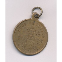 Médaille - Léon Gambetta - élu président chambre des députés 1879 - laiton - 23,5mm - TTB+ 2
