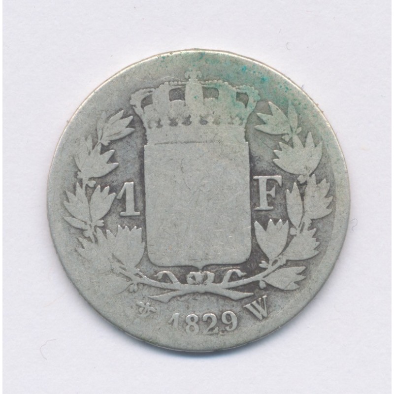 Charles X - 1 Franc - 1829 W Lille - B