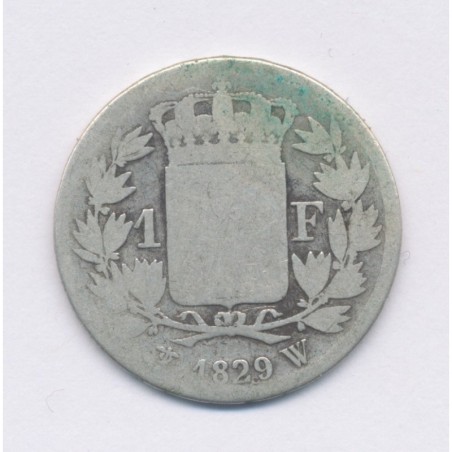 Charles X - 1 Franc - 1829 W Lille - B