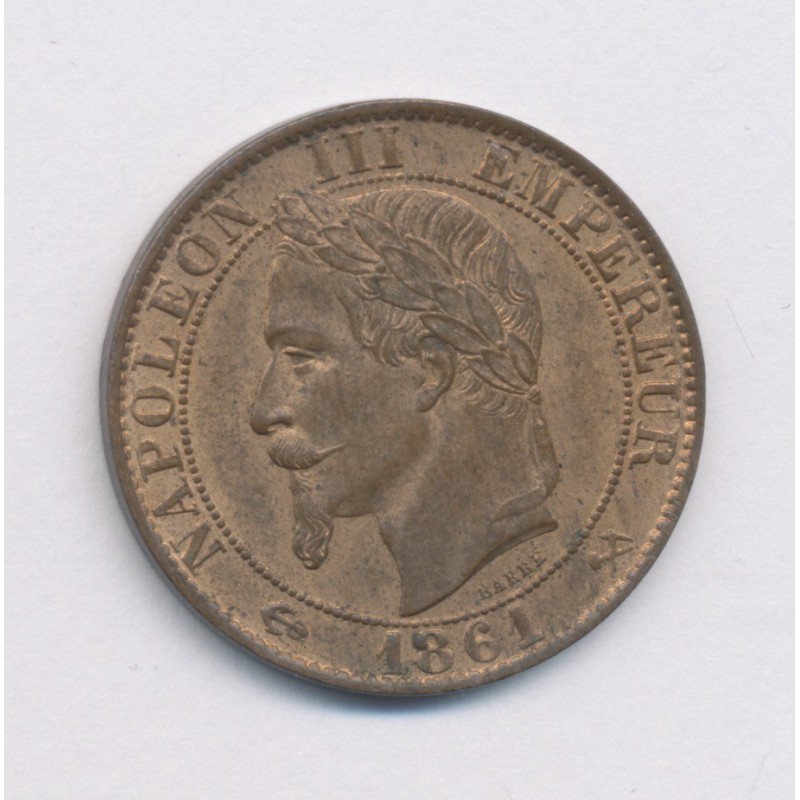5 Centimes - 1861 K Bordeaux - Napoléon III Tête laurée - TTB+