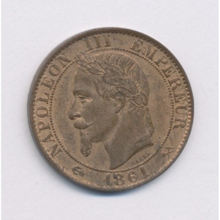 5 Centimes - 1861 K Bordeaux - Napoléon III Tête laurée - TTB+