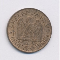 5 Centimes - 1861 K Bordeaux - Napoléon III Tête laurée - TTB+ 2