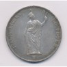 Italie - 5 Lire 1848 M Milan - Lombardie - argent - TTB+