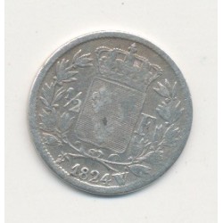 1/2 Franc Louis XVIII - 1824 W Lille 2