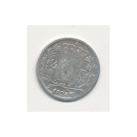 1/2 Franc Louis XVIII - 1824 W Lille