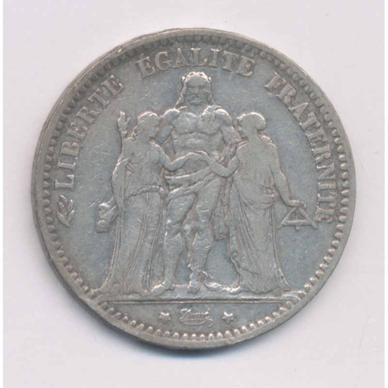 5 Francs Hercule - 1878 K Bordeaux - TB