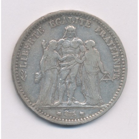 5 Francs Hercule - 1878 K Bordeaux - TB