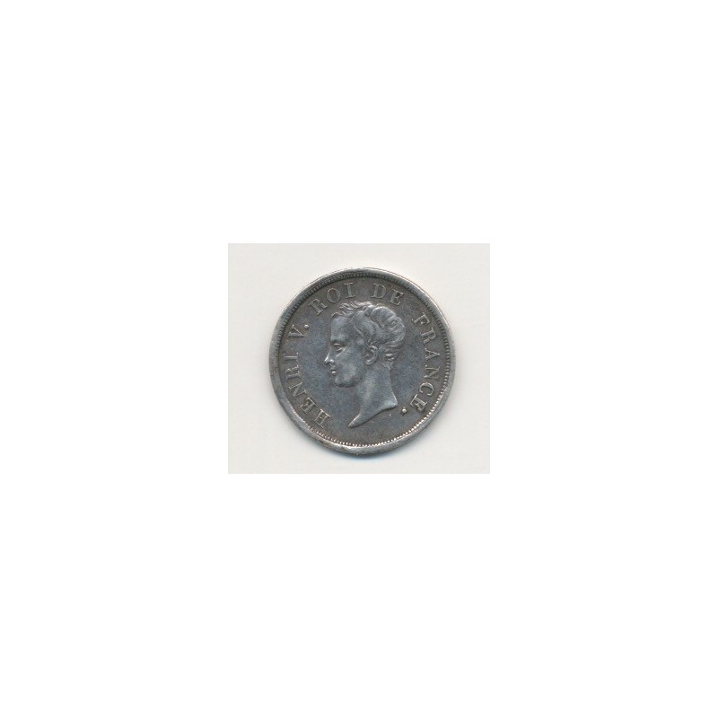 1/2 Franc Henri V - 1833 - buste juvénile