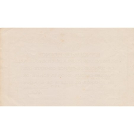 Bon - versement d'or 1915 - Banque de France 